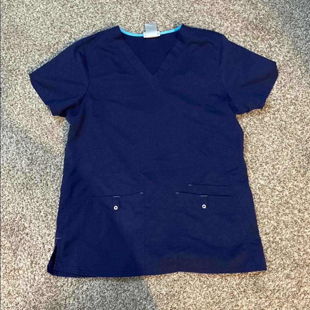 Set of 2 Navy ScrubStar Tops - Picture 3 of 3